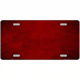 Red Oil Rubbed Solid Metal Novelty License Plate 12" x 6" (LP)