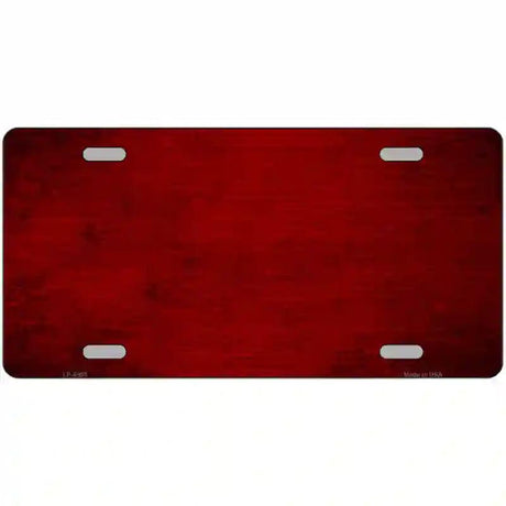 Red Oil Rubbed Solid Metal Novelty License Plate 12" x 6" (LP)