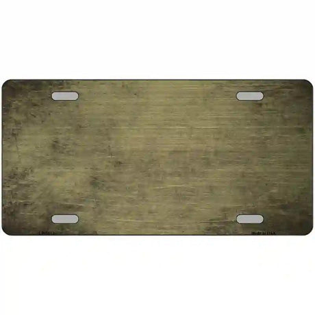 Gold Oil Rubbed Solid Metal Novelty License Plate 12" x 6" (LP)