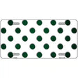 Green White Dots Oil Rubbed Metal Novelty License Plate 12" x 6" (LP)