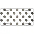 Tan White Dots Oil Rubbed Metal Novelty License Plate 12" x 6" (LP)
