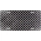 Black White Quatrefoil Oil Rubbed Metal Novelty License Plate 12" x 6" (LP)