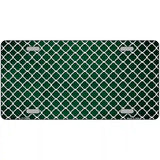 Green White Quatrefoil Oil Rubbed Metal Novelty License Plate 12" x 6" (LP)
