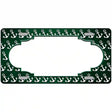 Green White Anchor Scallop Oil Rubbed Metal Novelty License Plate 12" x 6" (LP)