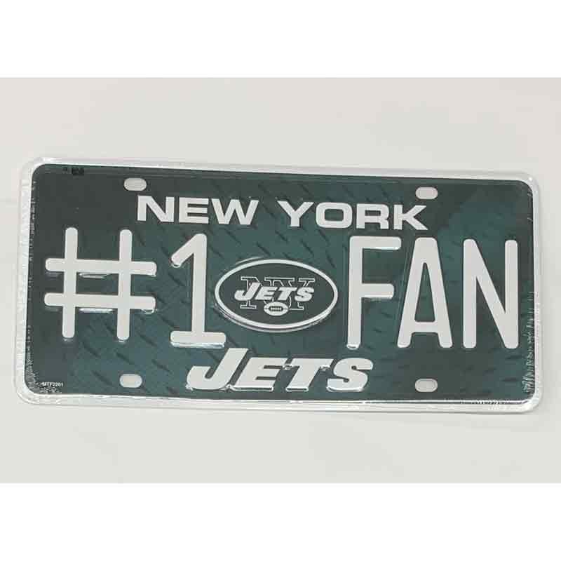 New York Jets Fan Metal Novelty License Plate Tag LP-732