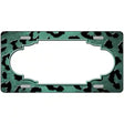 Mint Black Cheetah Scallop Oil Rubbed Metal Novelty License Plate 12" x 6" (LP)