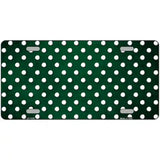 Green White Small Dots Oil Rubbed Metal Novelty License Plate 12" x 6" (LP)