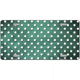 Mint White Small Dots Oil Rubbed Metal Novelty License Plate 12" x 6" (LP)