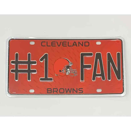 Cleveland Browns Fan Metal Novelty License Plate Tag LP-744