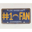 Los Angeles Chargers Fan Metal Novelty License Plate Tag LP-756