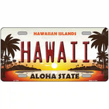 Hawaii Hawaiian Islands Novelty Metal License Plate 12" x 6" (LP)