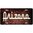 Arizona Neon Brick Metal Novelty License Plate 12" x 6" (LP)