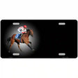 Horse Racing Offset Metal Novelty License Plate 12" x 6" (LP)