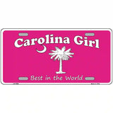 Carolina Girl Pink Novelty Metal License Plate 12" x 6" (LP)