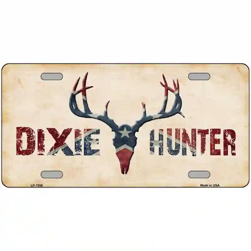 Dixie Hunter Novelty Metal License Plate 12" x 6" (LP)