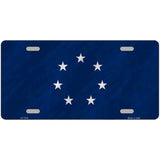 First Confederate Flag 7 Stars Novelty Metal License Plate