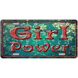 Girl Power Novelty Metal License Plate 12" x 6" (LP)