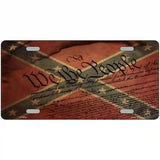 We The People Confederate Novelty License Plate 12" x 6" (LP)