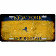 New York Yellow Blank Rusty Novelty Metal License Plate 12" x 6" (LP)