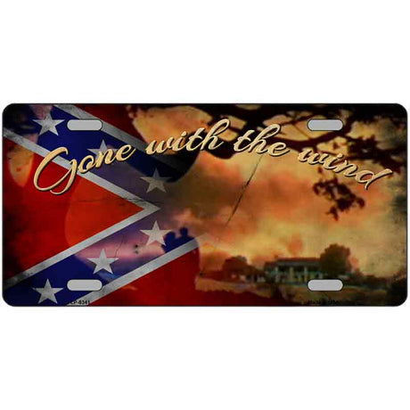 Gone With The Wind Metal Novelty License Plate 12" x 6" Automotive (LP)