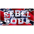 Rebel Soul Metal Novelty License Plate 12" x 6" (LP)