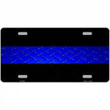 Police Diamond Thin Blue Line Metal Novelty License Plate 12" x 6" (LP)