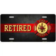 Retired Fire Thin Red Line Metal Novelty License Plate 12" x 6" (LP)