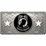 POW MIA Diamond Metal Novelty License Plate 12" x 6" (LP)