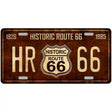 Historic Route 66 Vintage Metal Novelty License Plate 12" x 6" Automotive (LP)