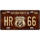 Historic Route 66 Vintage Metal Novelty License Plate 12" x 6" Automotive (LP)