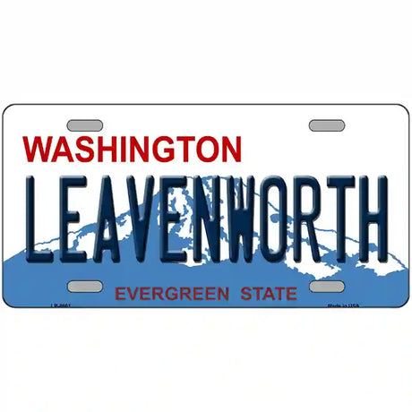 Leavenworth Washington Metal Novelty License Plate 12" x 6" Automotive (LP)