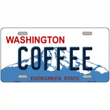 Coffee Washington Metal Novelty License Plate 12" x 6" (LP)