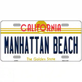 Manhattan Beach CA Metal Novelty License Plate 12" x 6" (LP)