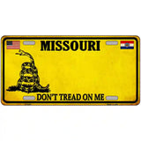 Missouri Dont Tread On Me Metal Novelty License Plate 12" x 6" (LP)