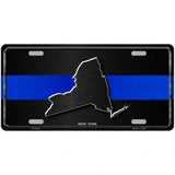 New York Thin Blue Line Metal Novelty License Plate 12" x 6" (LP)