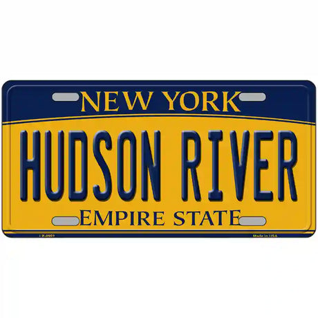 Hudson River New York Metal Novelty License Plate 12" x 6" Automotive (LP)