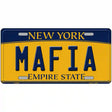 Mafia New York Metal Novelty License Plate 12" x 6" Automotive (LP)
