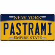 Pastrami New York Metal Novelty License Plate 12" x 6" Automotive (LP)
