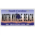 North Myrtle Beach South Carolina Metal Novelty License Plate 12" x 6" Automotive (LP)