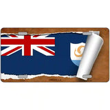 Anguilla Flag Scroll Metal Novelty License Plate 12" x 6" (LP)