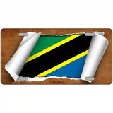 Tanzania Flag Scroll Metal Novelty License Plate 12" x 6" (LP)