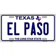 El Paso Texas Novelty Metal License Plate 12" x 6" Automotive (LP)
