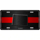Colorado Thin Red Line Metal Novelty License Plate 12" x 6" (LP)