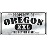 Property Of Oregon Novelty Metal License Plate 12" x 6" (LP)