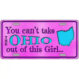 Ohio Girl Novelty Metal License Plate 12" x 6" (LP)