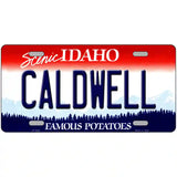 Caldwell Idaho Metal Novelty License Plate 12" x 6" (LP)