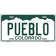 Pueblo Colorado Metal Novelty License Plate 12" x 6" Automotive (LP)