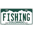 Fishing Colorado Metal Novelty License Plate 12" x 6" Automotive (LP)