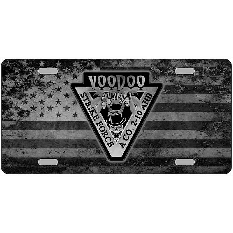 Voodoo Alumni Novelty Metal License Plate (CUSTOM)