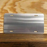 Brushed Chrome Dye Sublimation 6" x 12" Metal Novelty License Plate Tag LPC-000